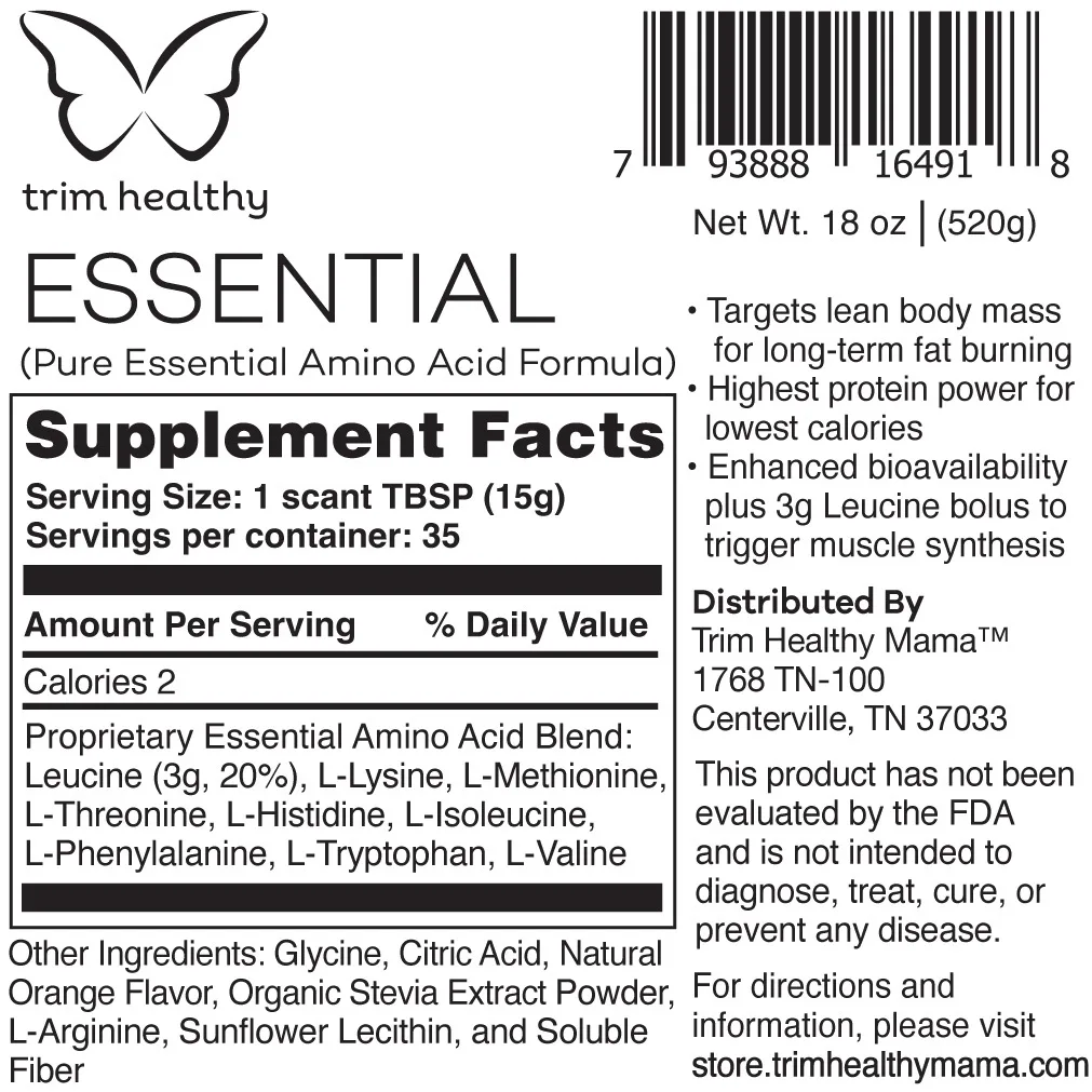 ESSENTIAL Powder (Pure Amino Acid Formula) 18oz - Image 2